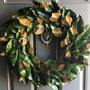 Magnolia Front Door Wreath, Year-Round Farmhouse Decor