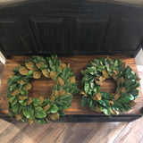 Magnolia Front Door Wreath, Year-Round Farmhouse Decor