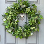 Handmade Eucalyptus Wreath, Modern Farmhouse Decor, XL Front Door Wreath