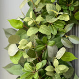 Handmade Eucalyptus Wreath, Modern Farmhouse Decor, XL Front Door Wreath