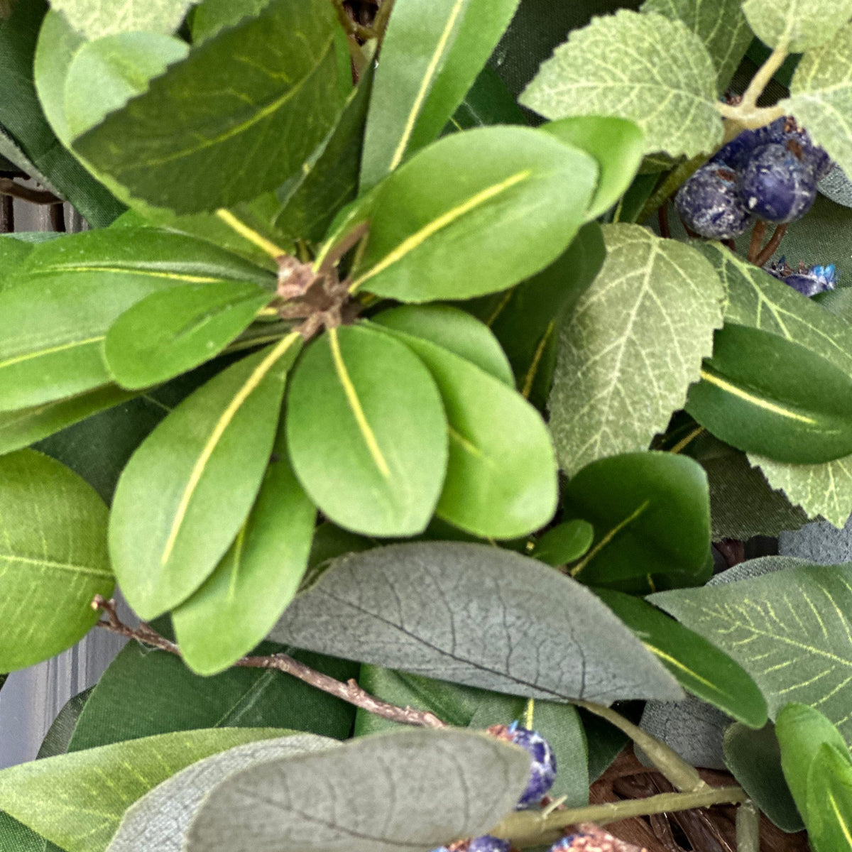 Blueberry Eucalyptus Wreath, Year-Round Front Door Decor