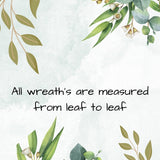 Yellow Seeded Eucalyptus Wreath, Organic Modern Door Decor