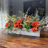 Rustic Fall Hydrangea Wreath, Thanksgiving Front Door Decor