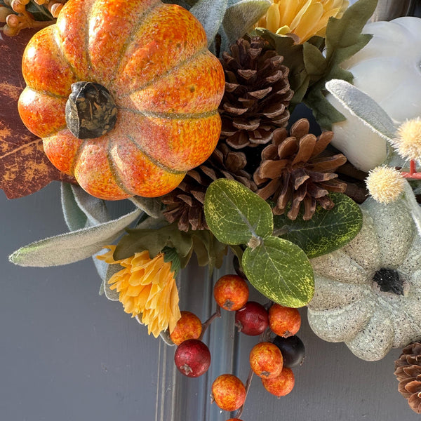 Handcrafted Autumn Rustic Fall Wreath
