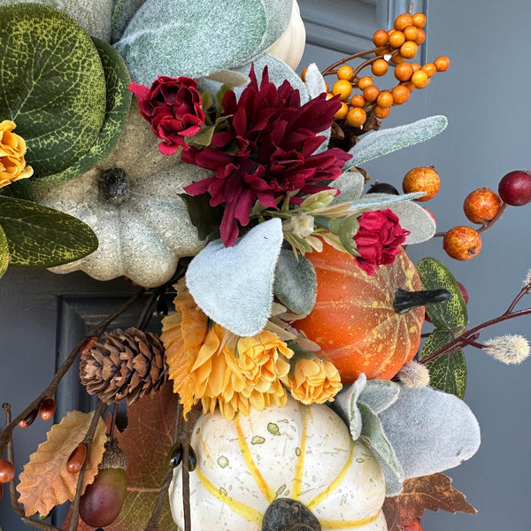 Handcrafted Autumn Rustic Fall Wreath