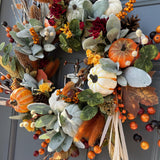 Handcrafted Autumn Rustic Fall Wreath