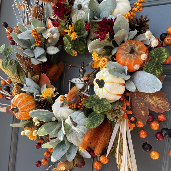 Handcrafted Autumn Rustic Fall Wreath
