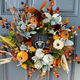 Handcrafted Autumn Rustic Fall Wreath