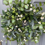 Handmade Eucalyptus Wreath, Year-Round Cottage Door Decor