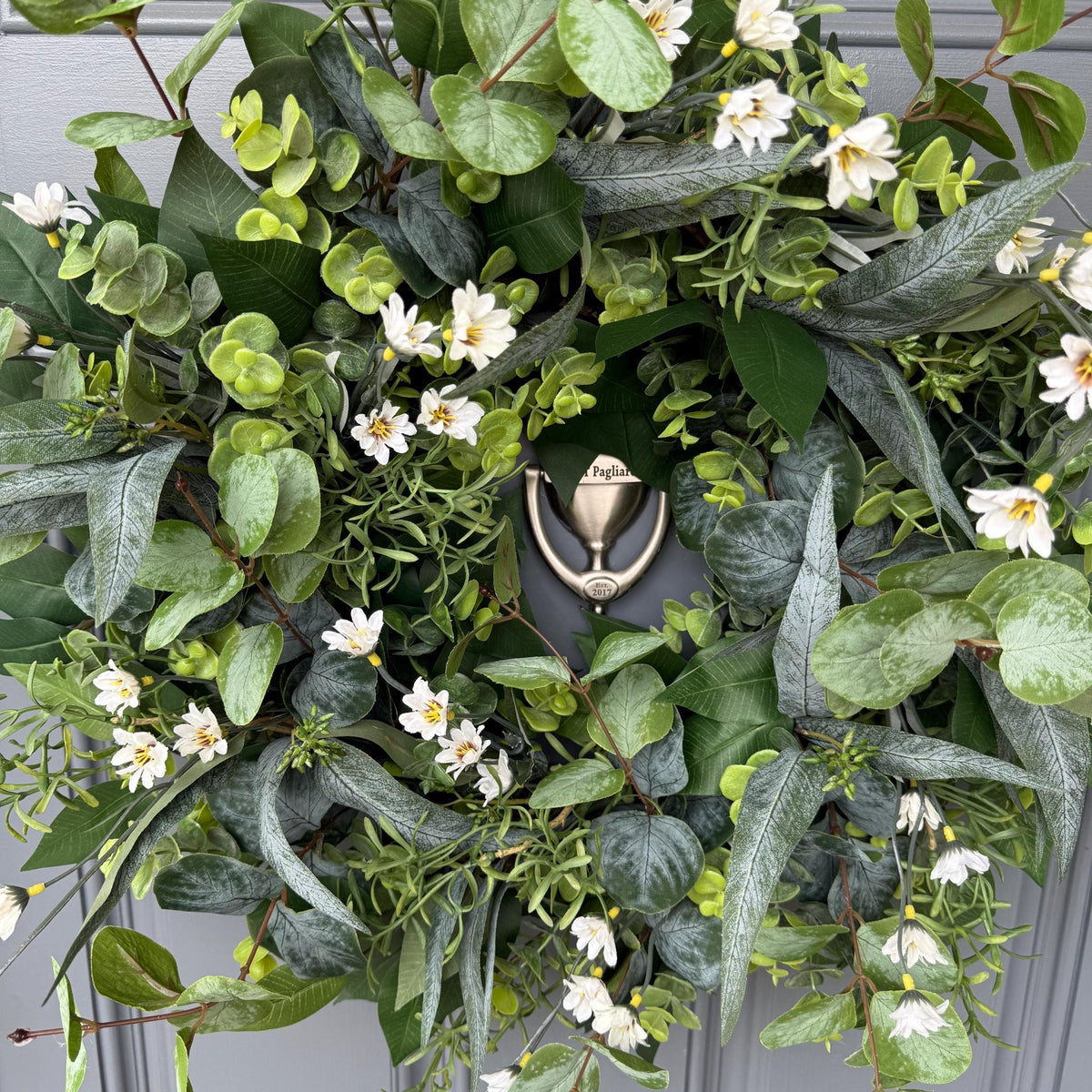 Handmade Eucalyptus Wreath, Year-Round Cottage Door Decor