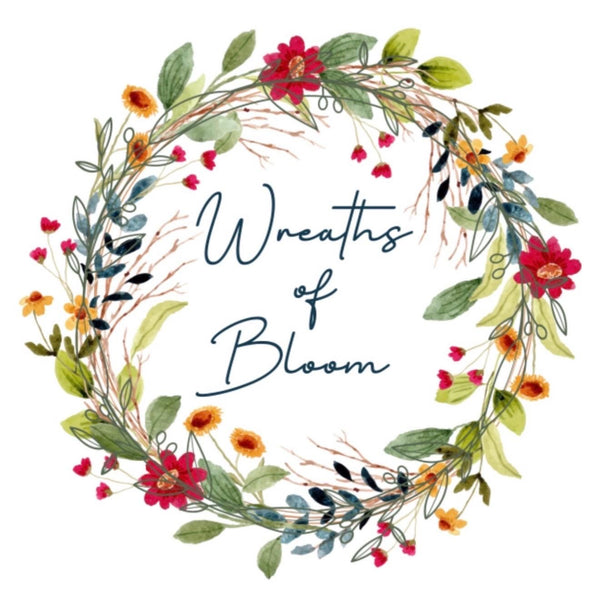 Personalized Magnolia Wreath | Handmade Magnolia Wreath | White Blooms and Green Leaves | Front Door Decor