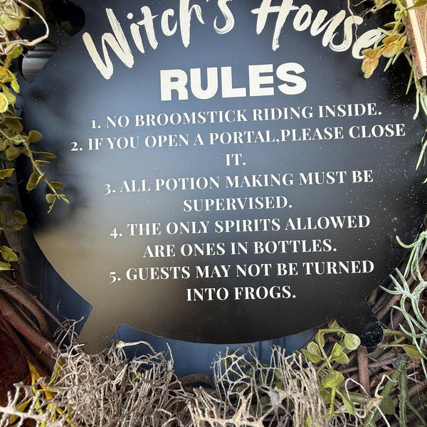 Handmade Halloween Witch Wreath | Halloween Decor | Witch Hat | Summerween | Rustic Farmhouse | Ouji board | Primitive Wreath | 24”x 40”