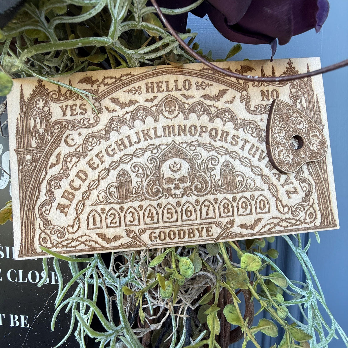 Handmade Halloween Witch Wreath | Halloween Decor | Witch Hat | Summerween | Rustic Farmhouse | Ouji board | Primitive Wreath | 24”x 40”