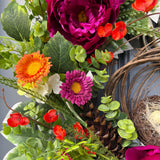 Summer Wreath | Colorful Floral Front Door Decor | Cottagecore Door Design