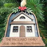 Personalized Christmas Ornament, New Home Gift, Housewarming Gift