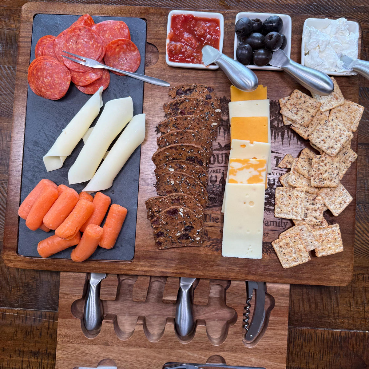 Personalized Charcuterie Board | Cheese and Cracker Tray | Hostess Gifts | Wedding Gift | Customized Housewarming Gift