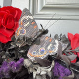 Hand painted Halloween Witch Wreath | Halloween Decor | Witch lovers | Summerween | Crescent Moon | Primitive Wreath 20”