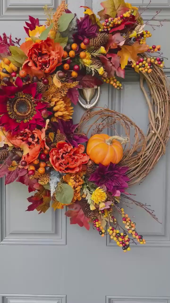 Fall Front Door Wreath