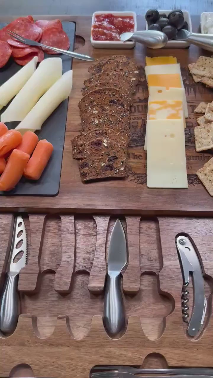 Personalized Charcuterie Board | Cheese and Cracker Tray | Hostess Gifts | Wedding Gift | Customized Housewarming Gift