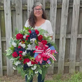 Patriotic Grapevine Wreath