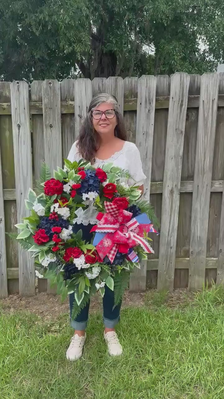 Patriotic Grapevine Wreath