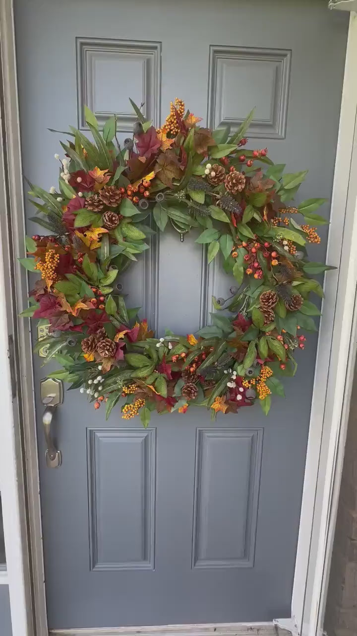 Fall Handmade Eucalyptus Wreath