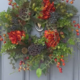 Rustic Fall Hydrangea Wreath