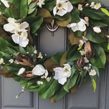 Handmade Magnolia Wreath